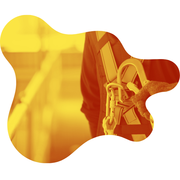 Un cinghia di sicurezza necessaria per lavori ad alto rischio